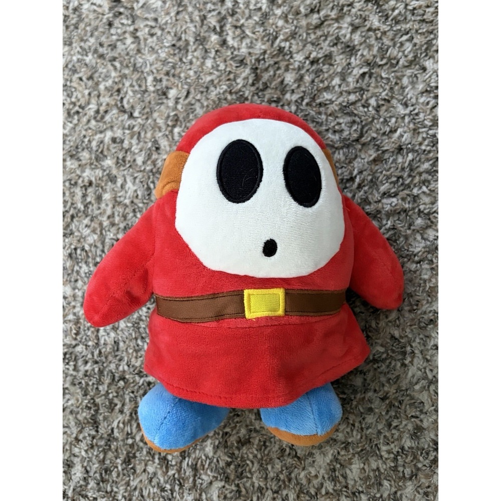 Super Mario Bros Shy Guy Plush Villain Stuffed Plush Nintendo by Good Stuff 9"